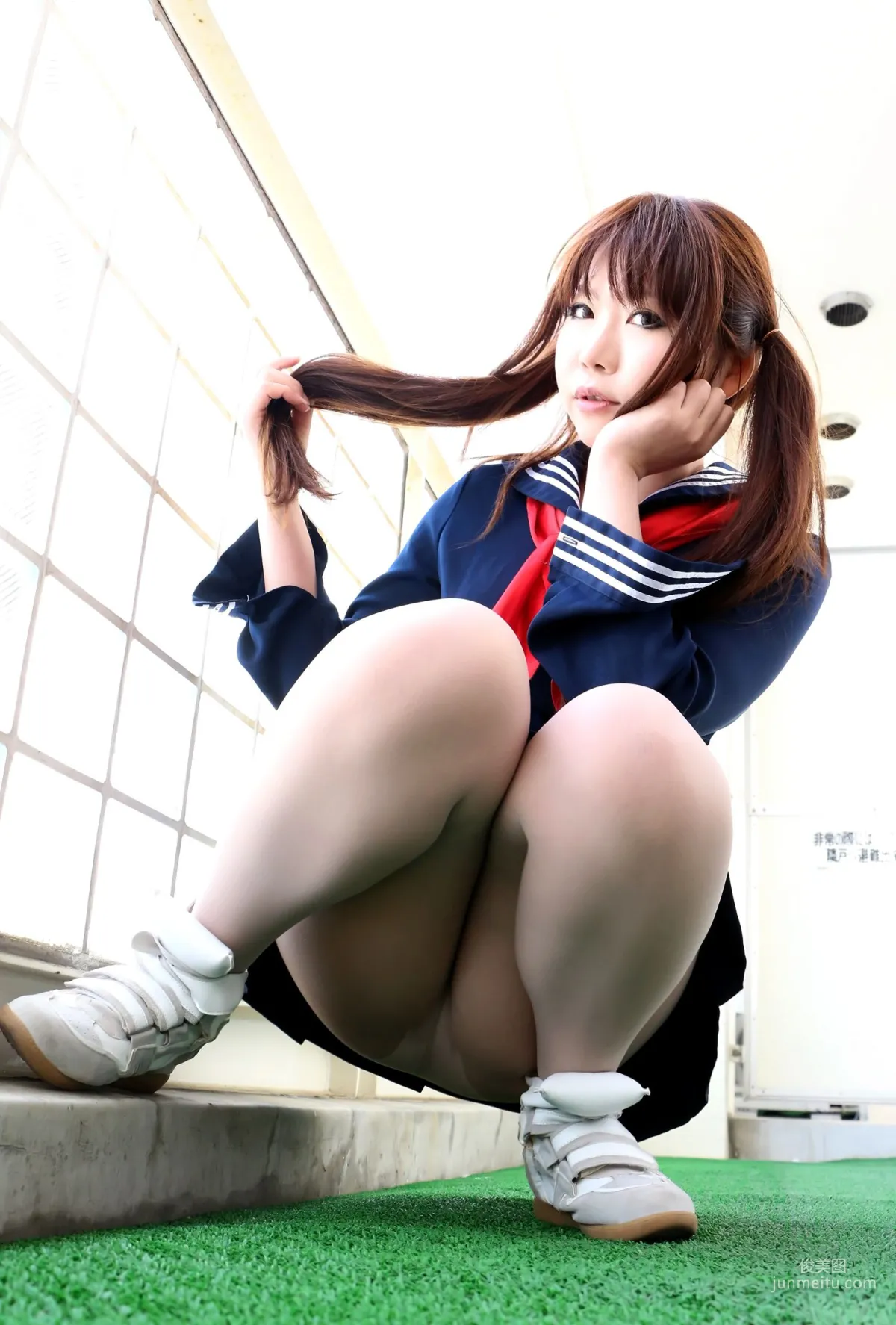Higurashi Rin Stockings Tights School Girl Bunny Girl Policewoman Photo Set photo 14