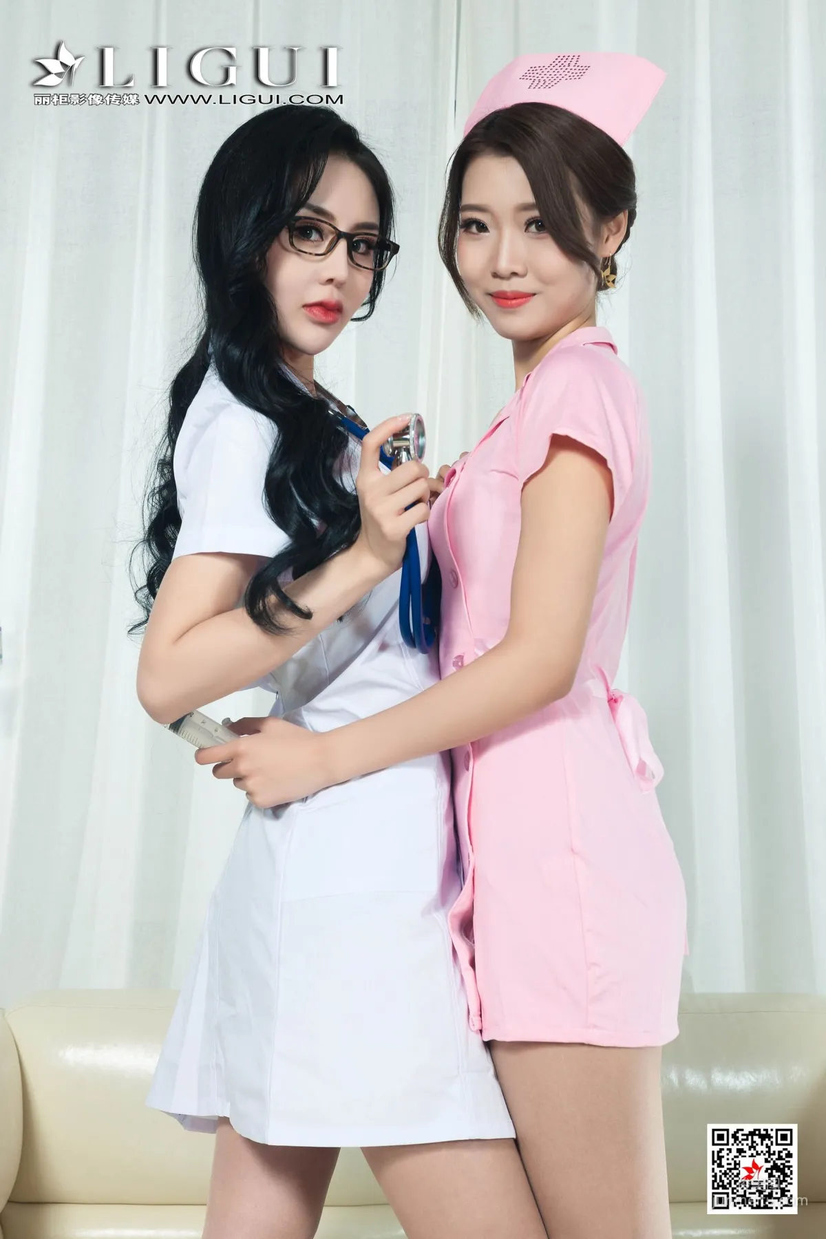 鐘晴&涼兒《絲足病房》 [麗櫃Ligui] 網絡麗人 寫真集 10