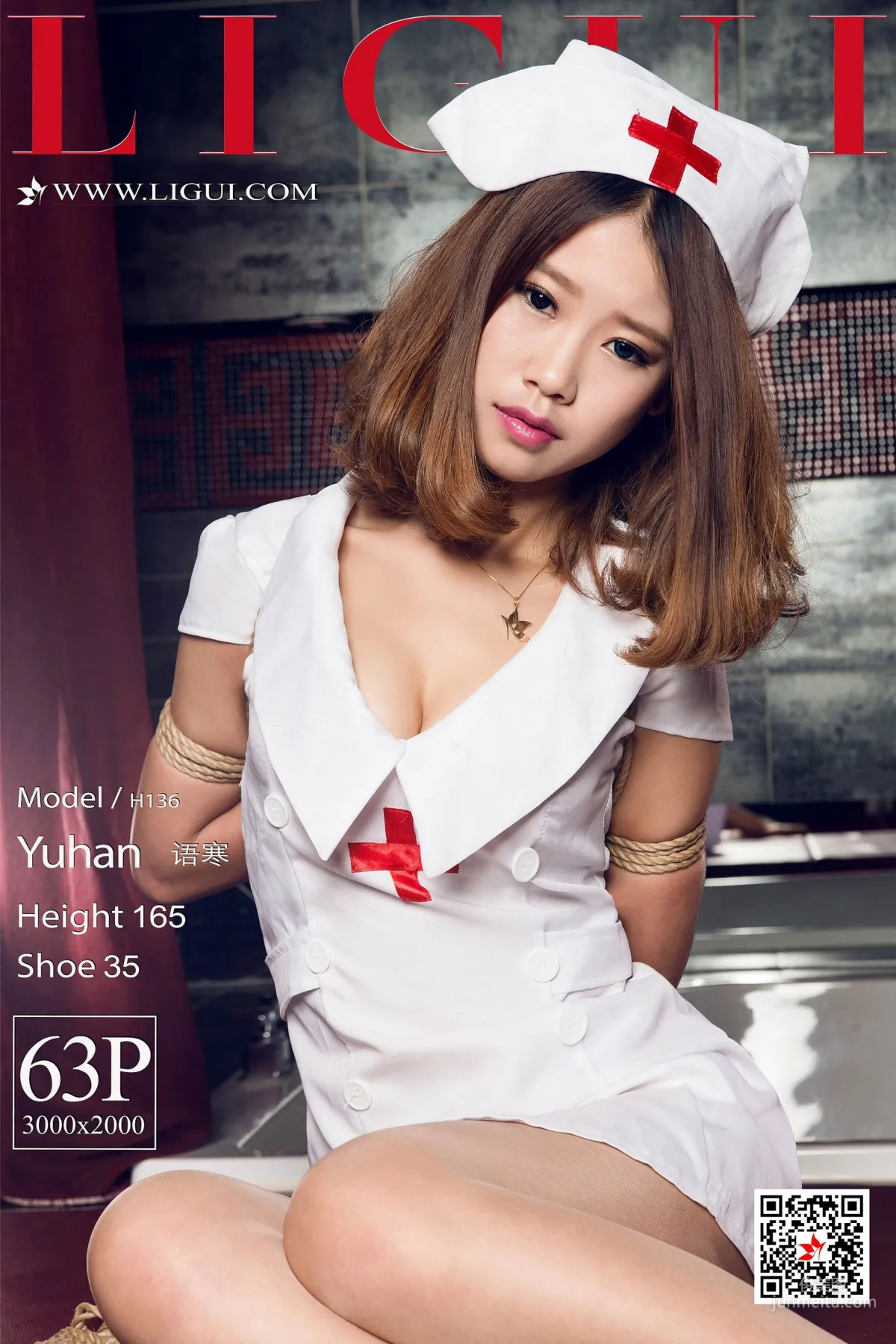 腿模语寒《美束护士》 [丽柜Ligui] 网络丽人 写真集1