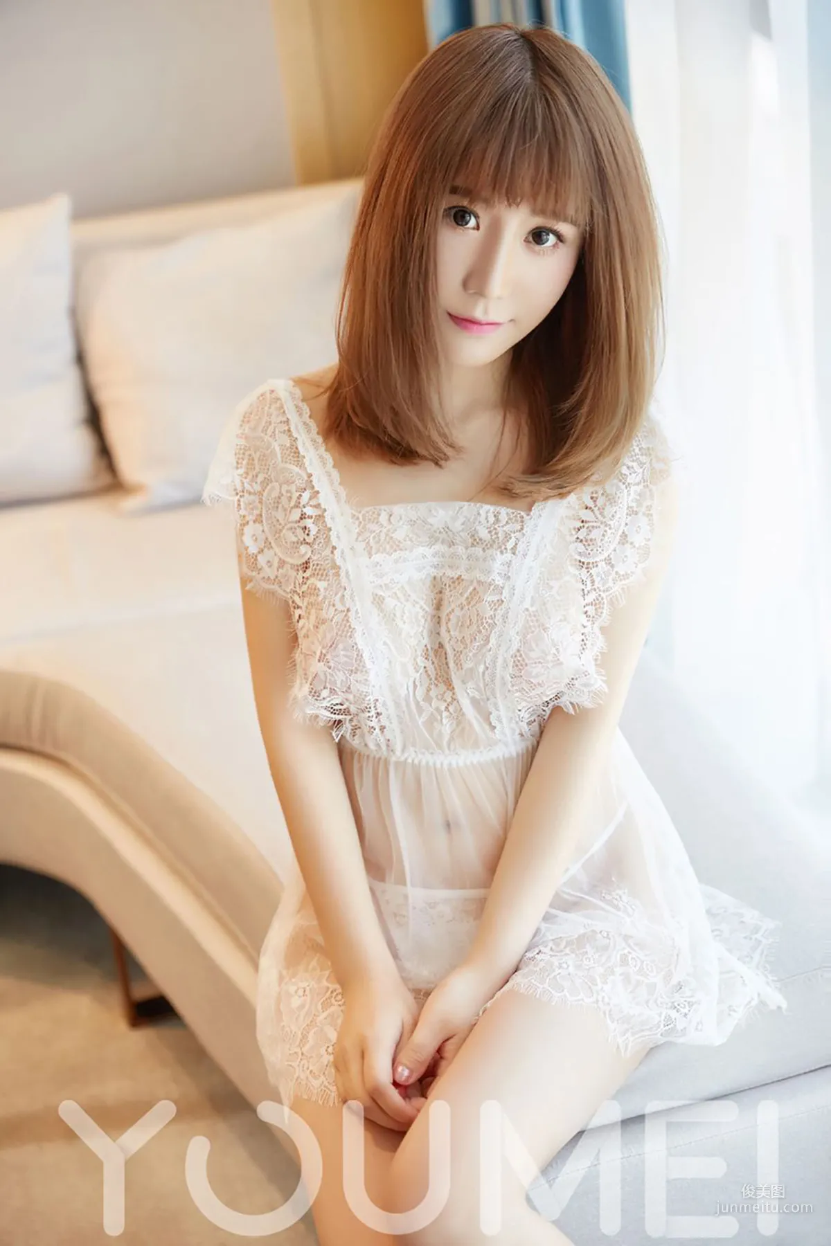 Fei Yueying Cherry, Pure White Lace [YouMei] Vol.027 Photo Set photo 2