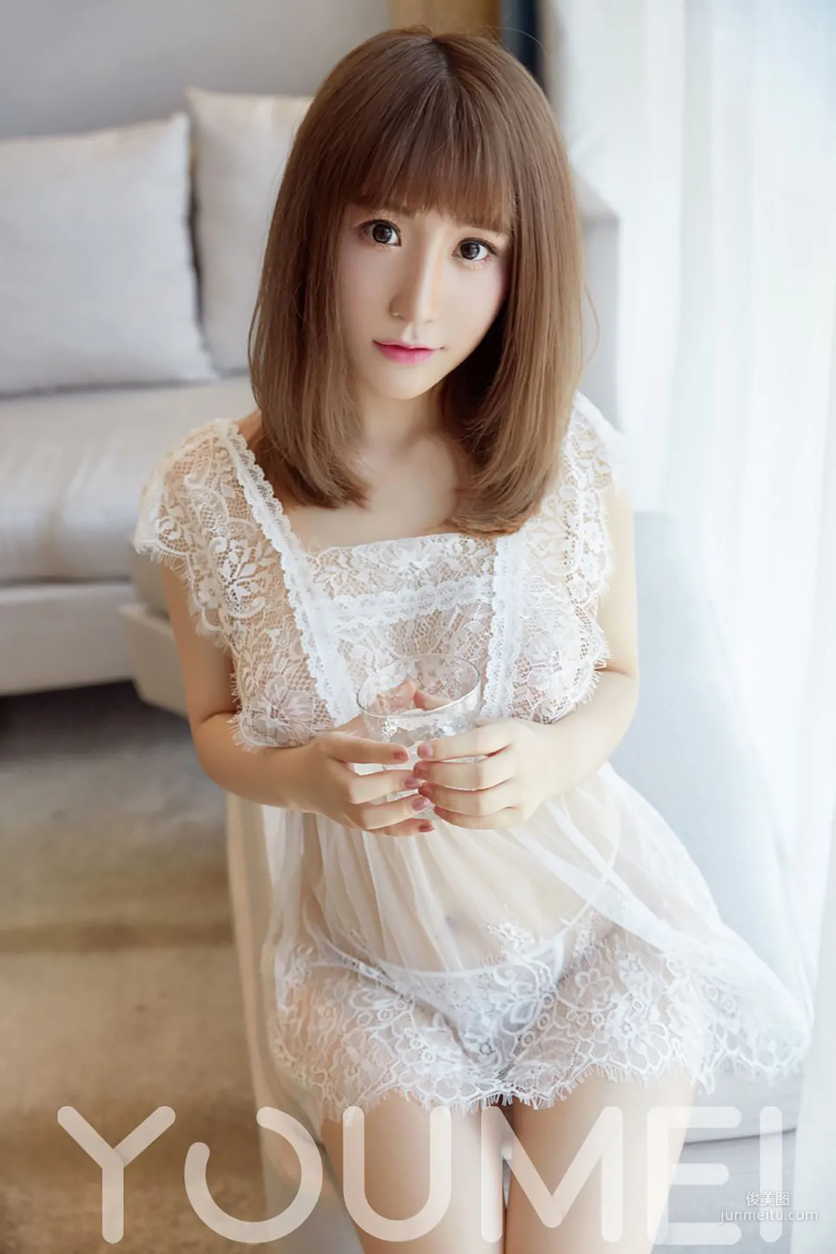 Fei Yueying Cherry, Pure White Lace [YouMei] Vol.027 Photo Set photo 4