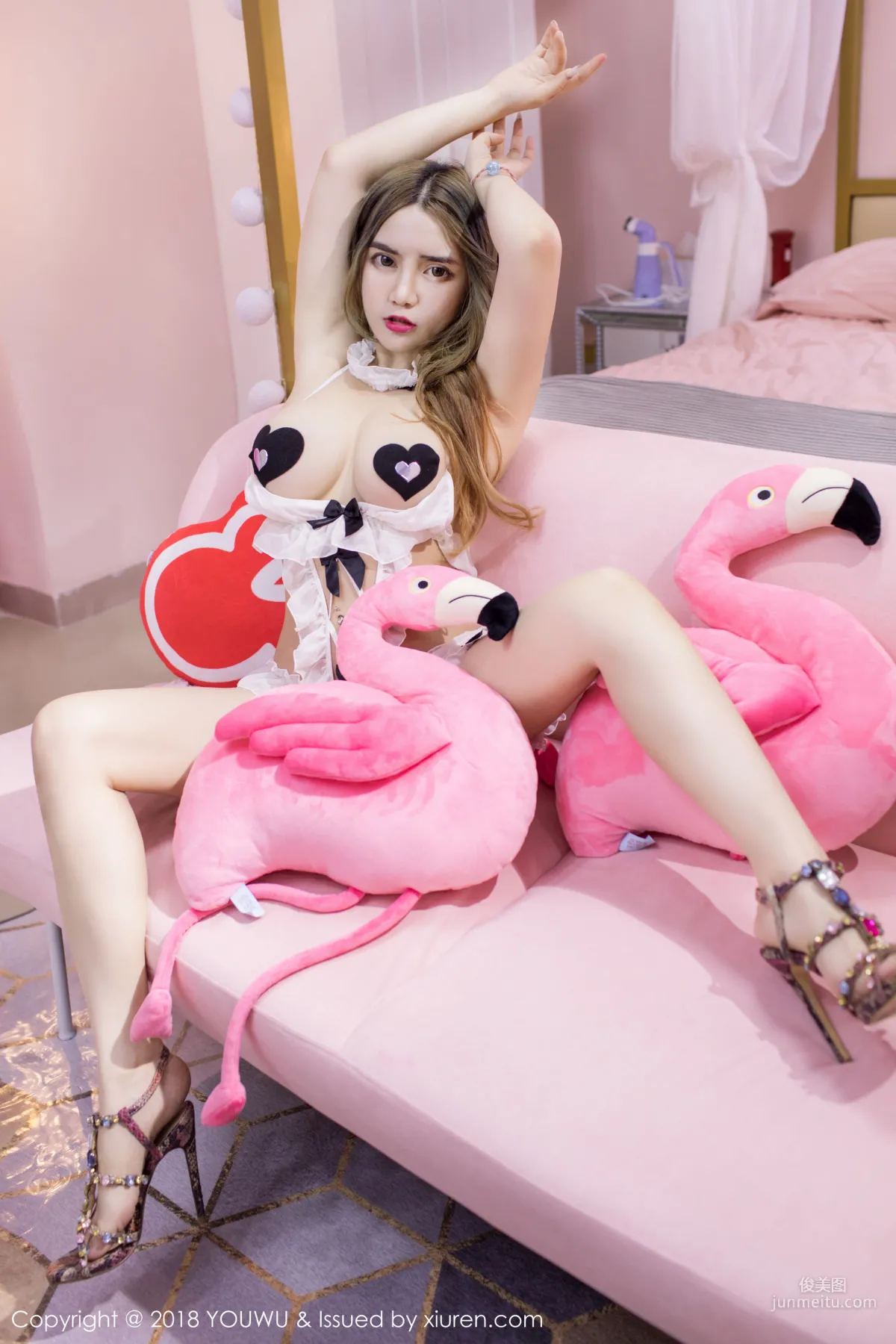 Wen Xinyi "Pink Temptation Full of Girlish Heart" [YouWu] VOL.127 Photo Set photo 2