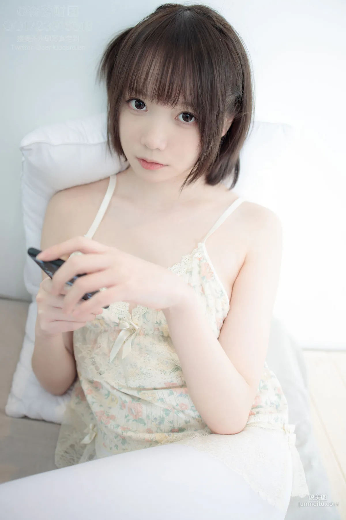 吊带短裙50D白丝 [森萝财团] [X-057] 写真集7