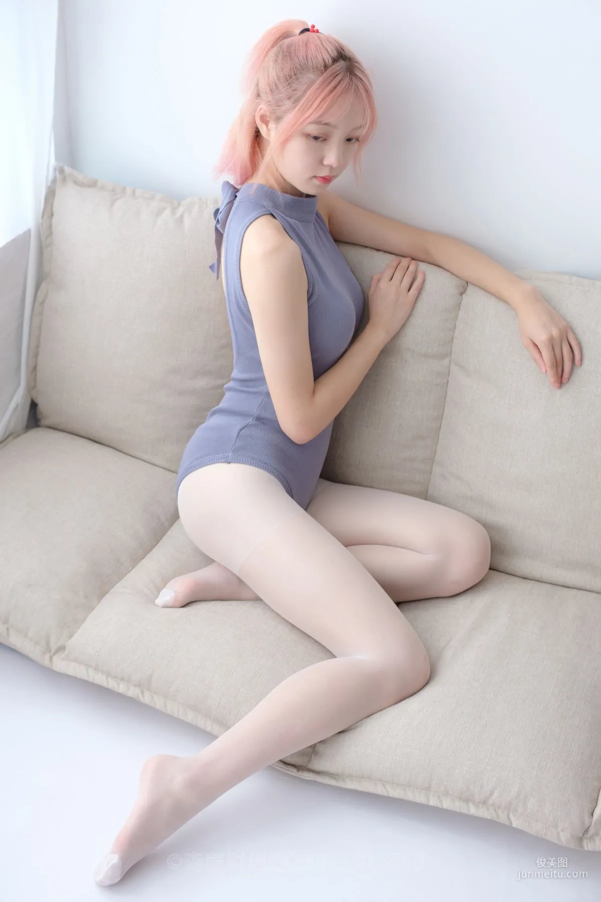 [森萝财团] LOVEPLUS-003 萝蓝丝袜写真集125