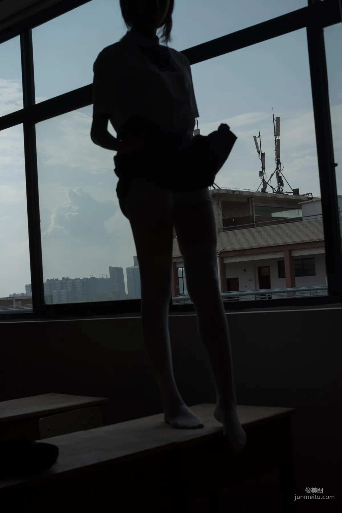 教室里的JK白丝少女 [森萝财团] [BETA-022] 写真集64