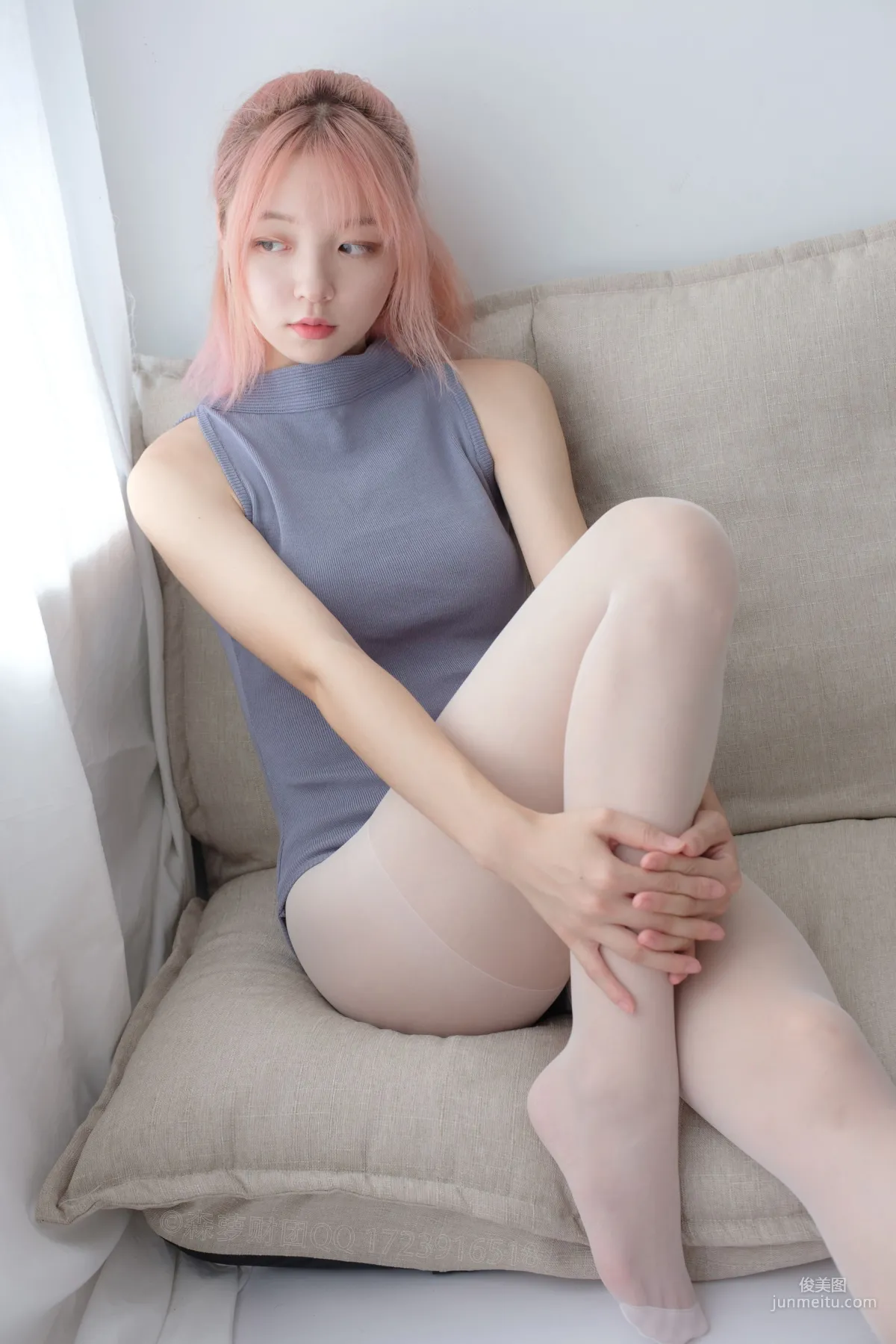 [森萝财团] LOVEPLUS-003 萝蓝丝袜写真集60