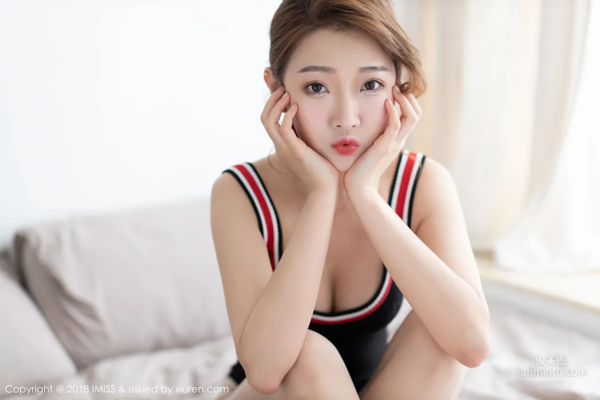 Model @Bowie Baoer Skin Like Condensed Cream, Blushing Shy Face [IMISS] Vol.315 Photo Set photo 40