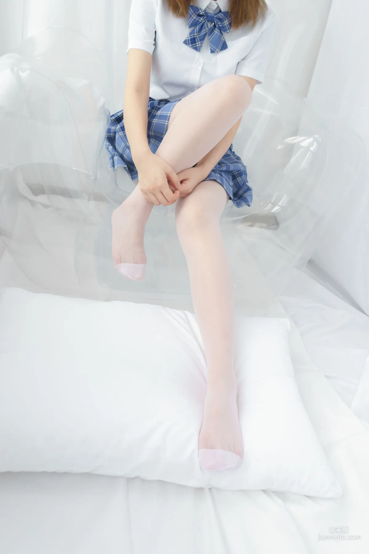 藍色格子裙蘿莉少女 [森蘿财團] [BETA-030] 寫真集 7