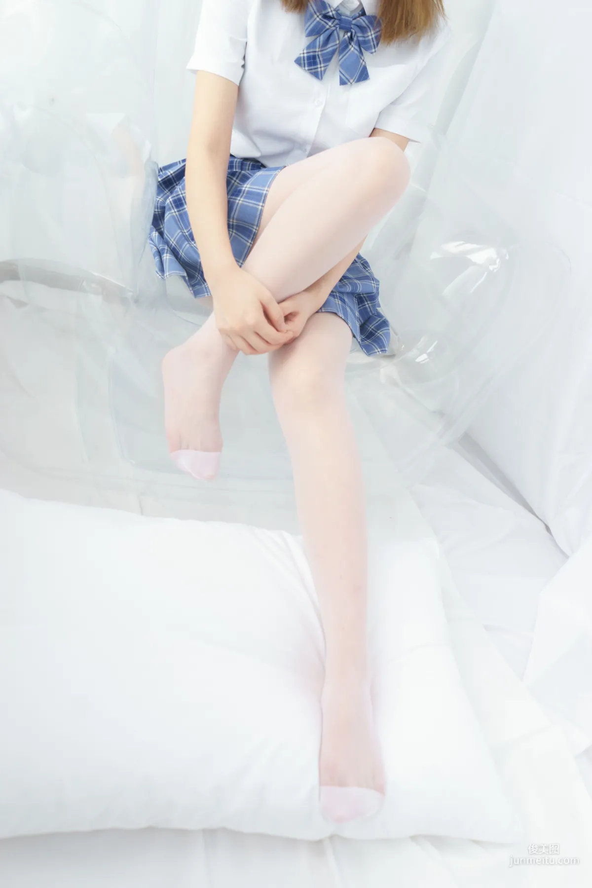 藍色格子裙蘿莉少女 [森蘿财團] [BETA-030] 寫真集 6