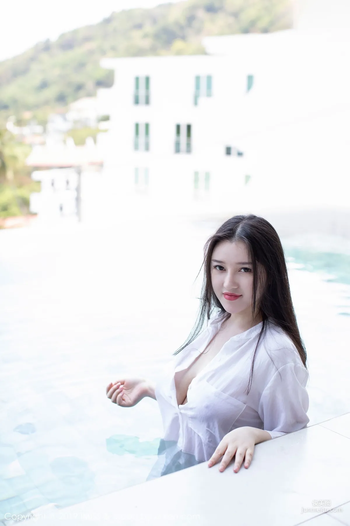 En Yi, Black Silk and Shirt Wet Body Series [IMISS] Vol.335 photo 25