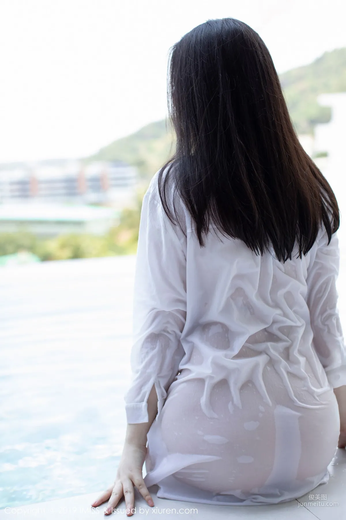 En Yi, Black Silk and Shirt Wet Body Series [IMISS] Vol.335 photo 26