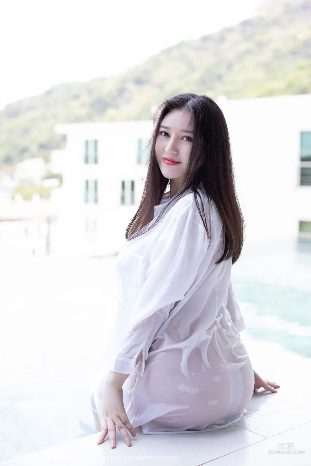 En Yi, Black Silk and Shirt Wet Body Series [IMISS] Vol.335 photo 27