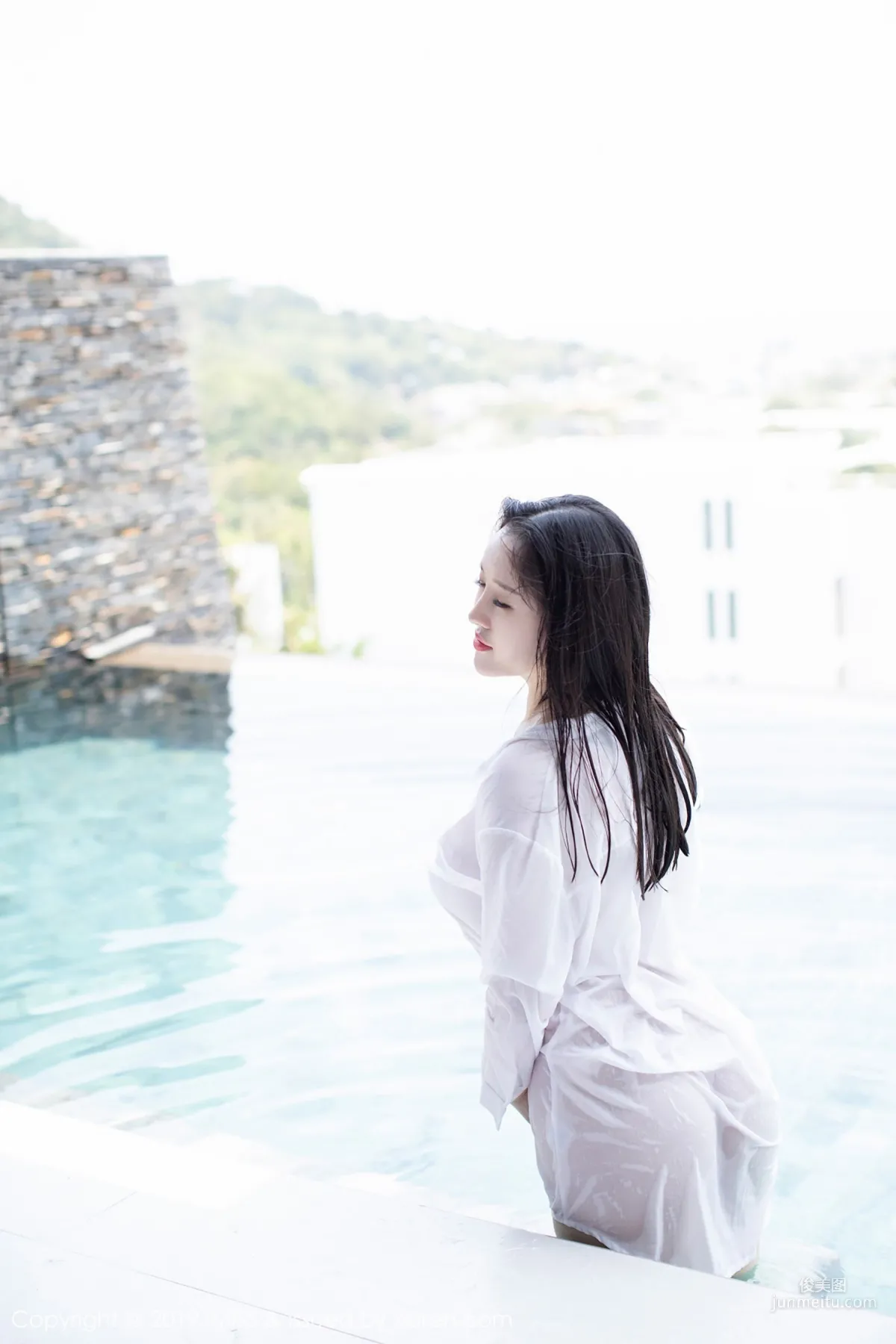 En Yi, Black Silk and Shirt Wet Body Series [IMISS] Vol.335 photo 34