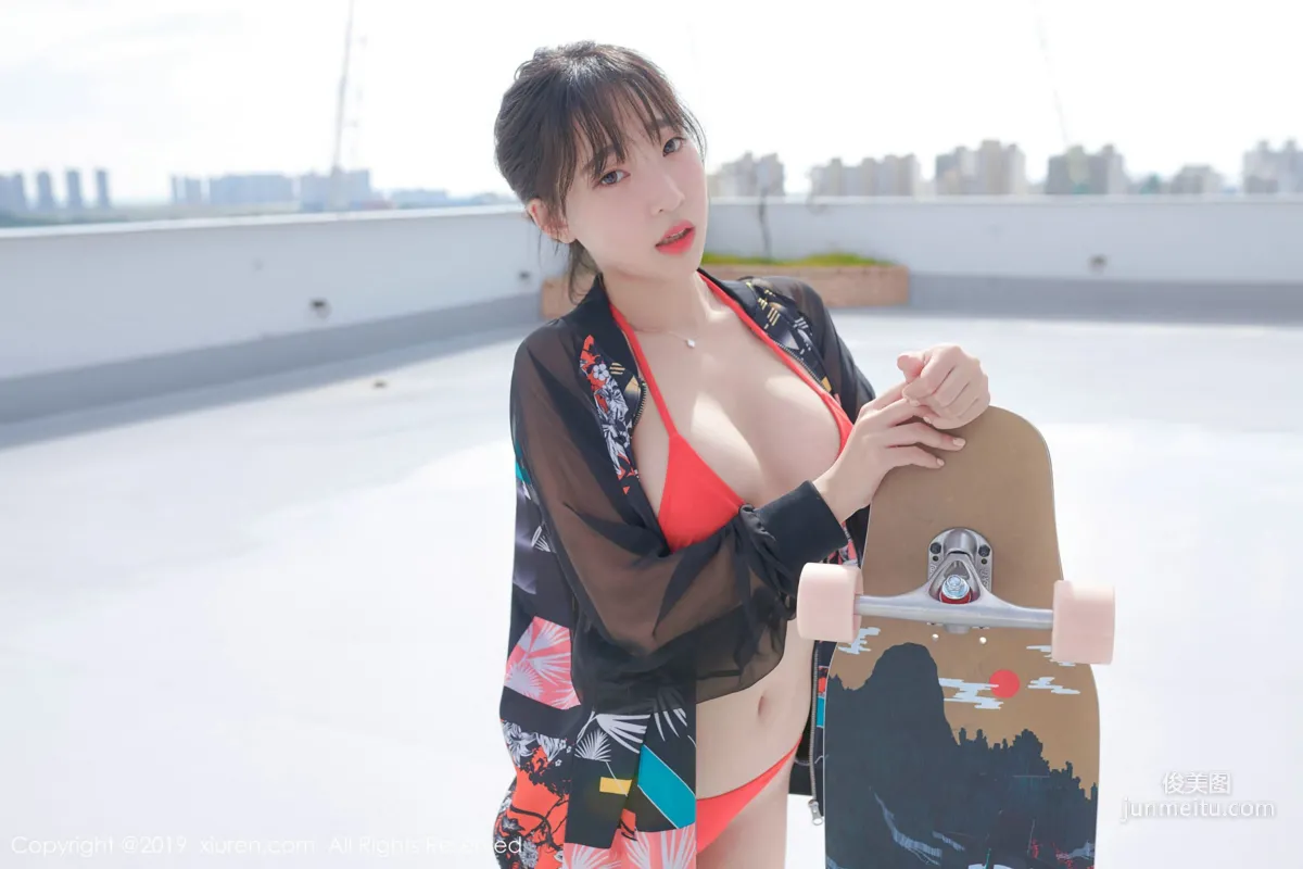 Model Jiang Renqing《Bikini + Open-Back Sweater》 [XiuRen] No.1304 Photo Set photo 42