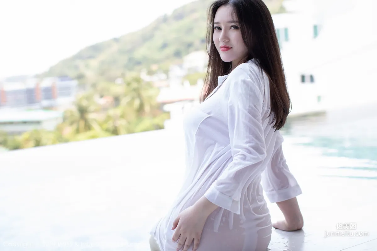 En Yi, Black Silk and Shirt Wet Body Series [IMISS] Vol.335 photo 28