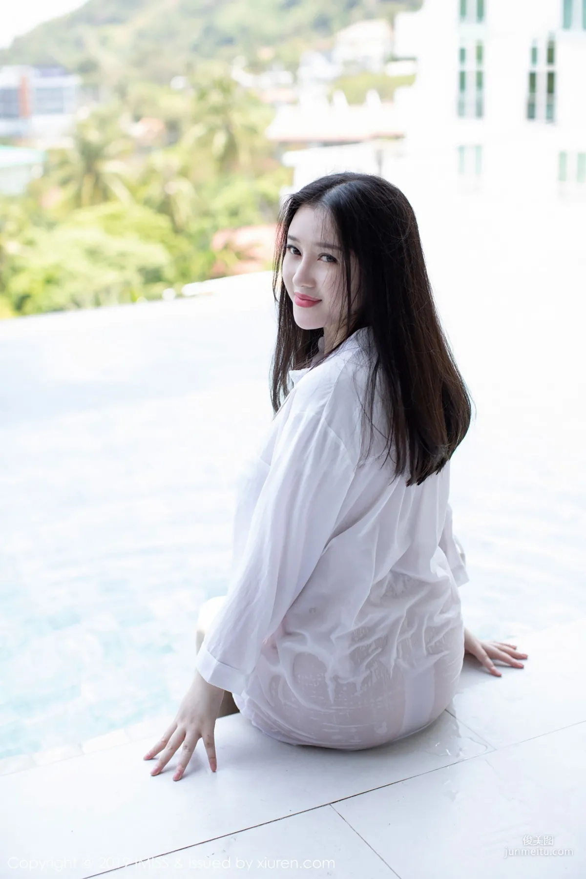 En Yi, Black Silk and Shirt Wet Body Series [IMISS] Vol.335 photo 29