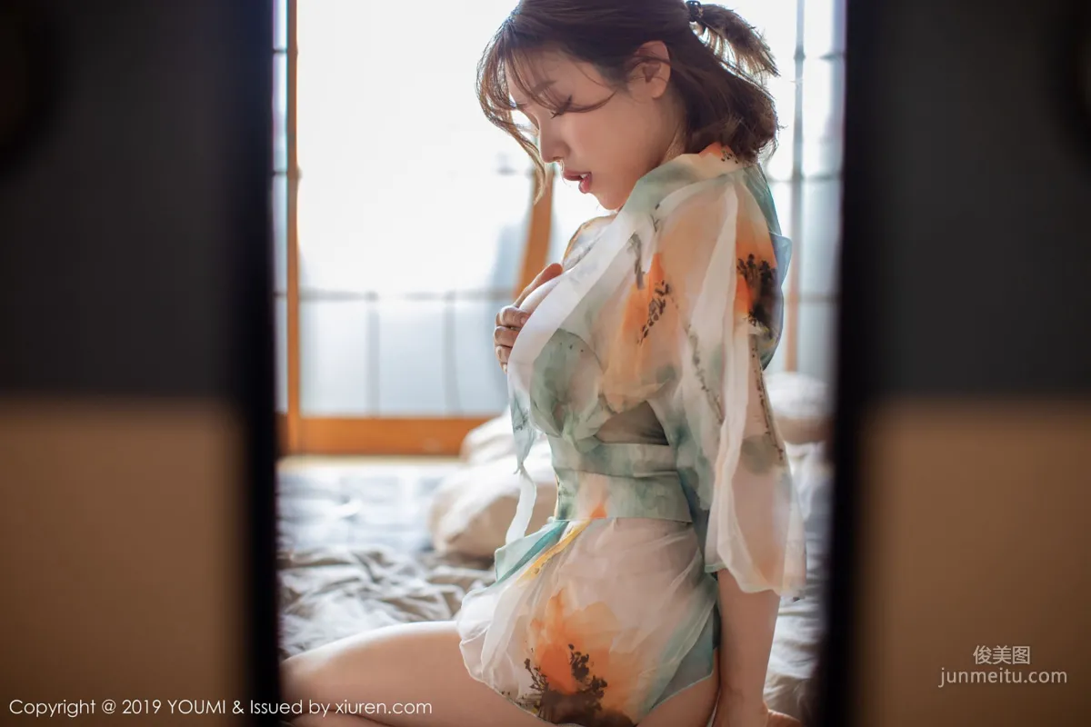 Huang Leran, Translucent Gorgeous Kimono + Cutout Lingerie [YouMi] Vol.267 Photo Set photo 13
