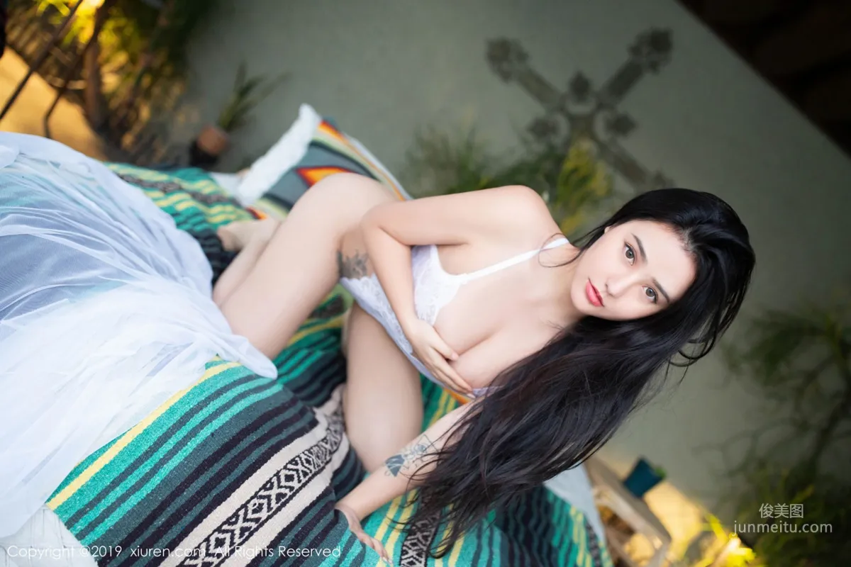 Manuela Ma Luna Exquisite White Cutout Lingerie Wet Body Series [XiuRen] No.1347 Photo Set photo 21