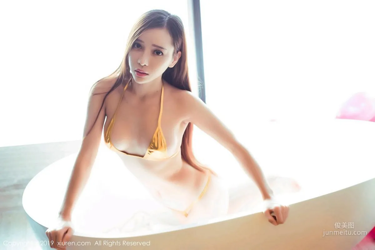 Ai Xiaoqing, Bikini and Pink Lace Maid Outfit [XiuRen] No.1364 Photo Set photo 6
