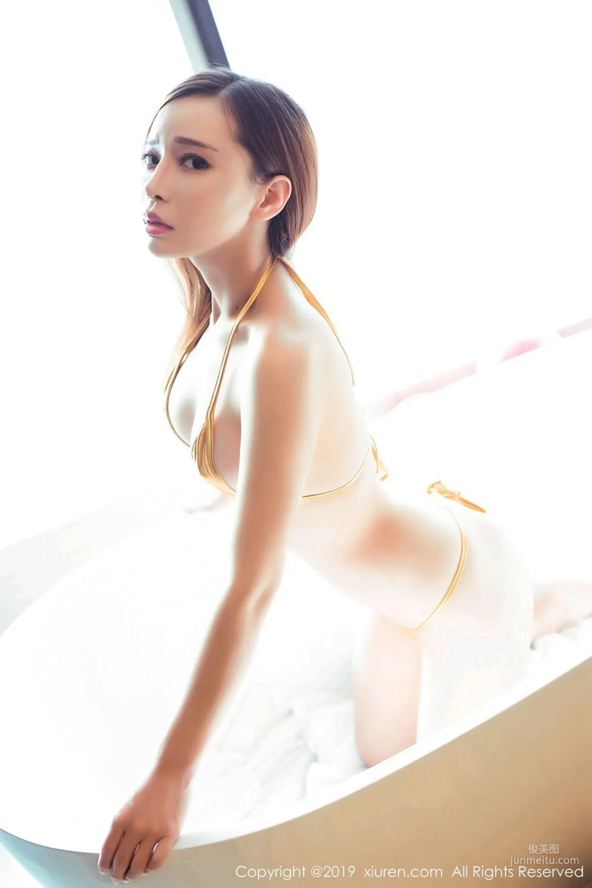 Ai Xiaoqing, Bikini and Pink Lace Maid Outfit [XiuRen] No.1364 Photo Set photo 8