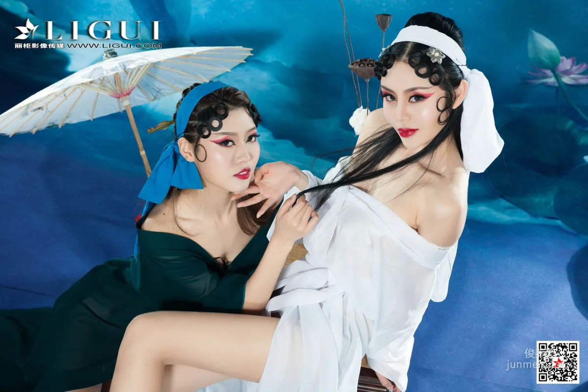 鐘情&涼兒《雙生戲曲美人》 [麗櫃Ligui] 寫真集 70