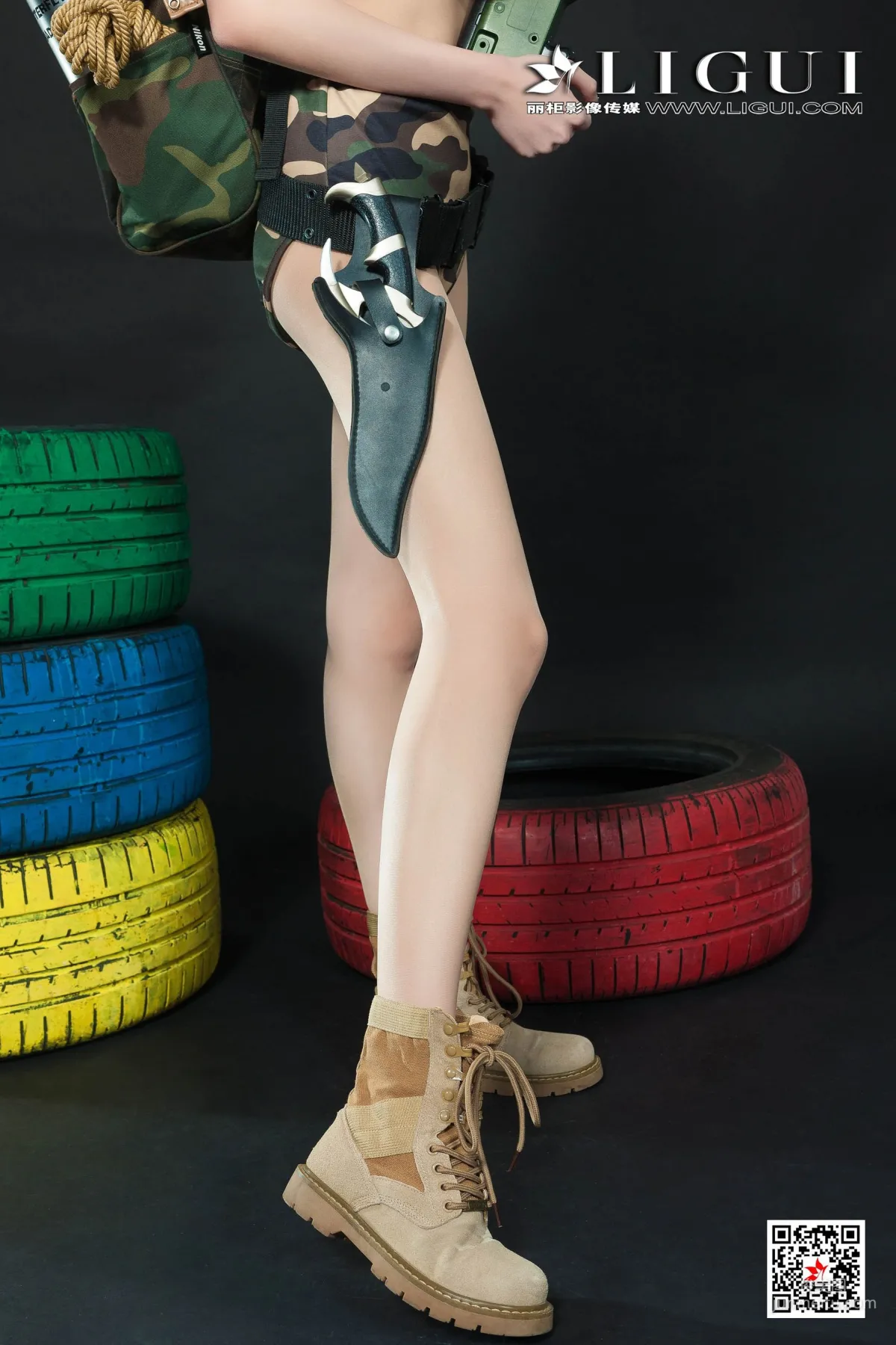 兔子《迷彩女兵COS》 [丽柜Ligui] 美腿丝足 写真集6
