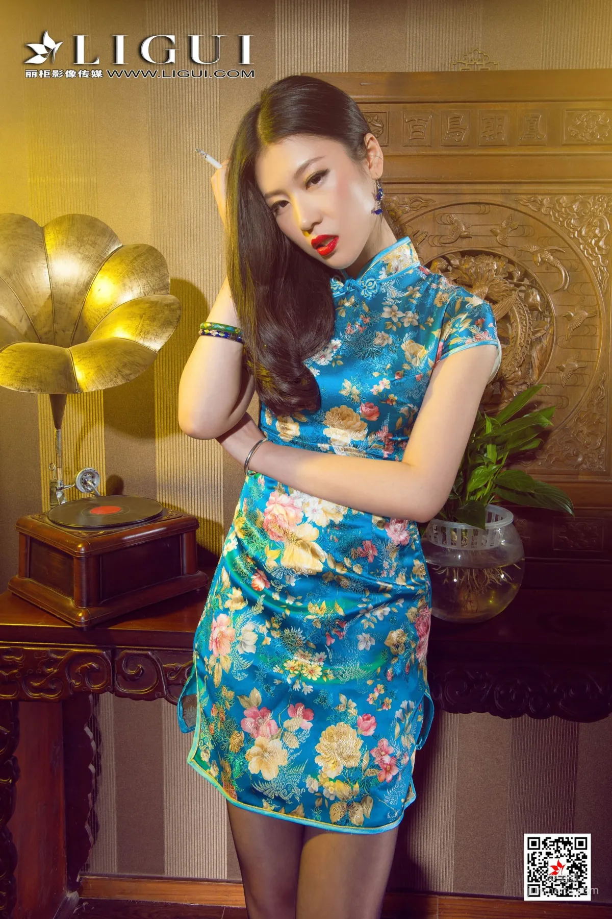 佳怡《蓝色妖姬》 [丽柜Ligui] 网络丽人 写真集6