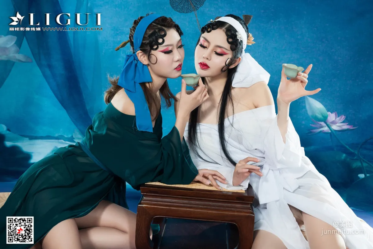 鐘情&涼兒《雙生戲曲美人》 [麗櫃Ligui] 寫真集 43