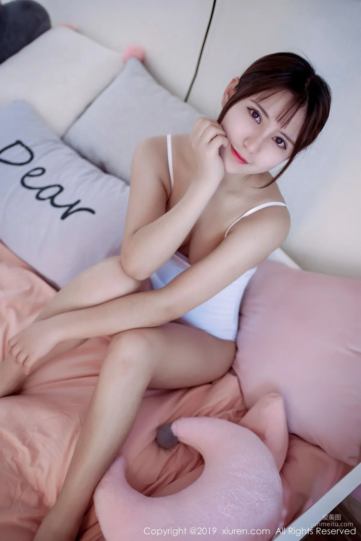 Jiujiu Aimee, Bathroom Wet Balloons and Sofa Bed Morning Series [XiuRen] No.1383 Photo Set photo 42
