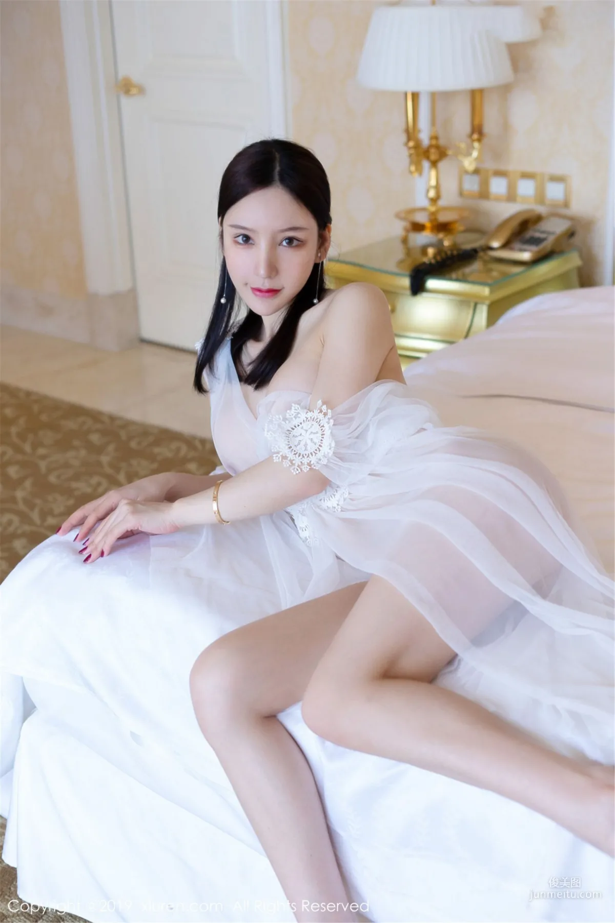 Zhou Yuxi Sandy Sheer Gauze Clear and Beautiful Dreamlike [XiuRen] NO.1394 Photo Set photo 19