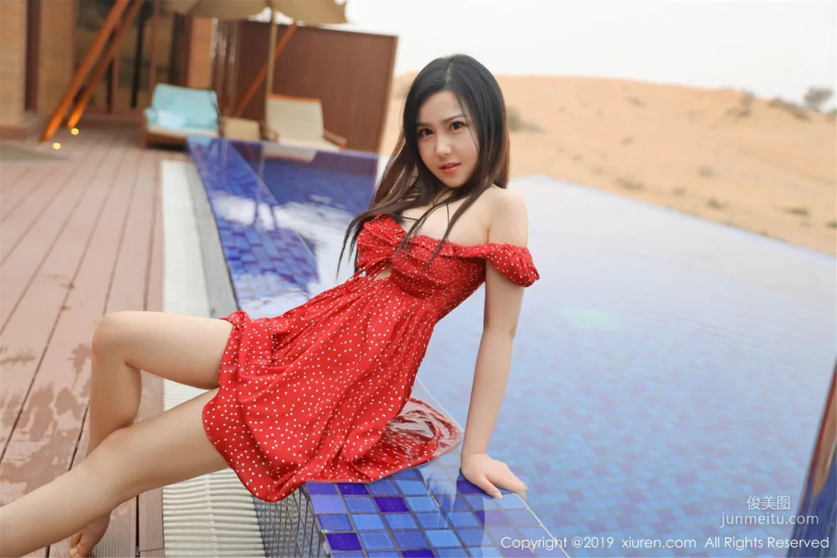 Xu Weiwei 'Desert, Pool, Beauty, Full of Color, Fragrance and Taste!' [XiuRen] No.1388 Photo Set photo 48