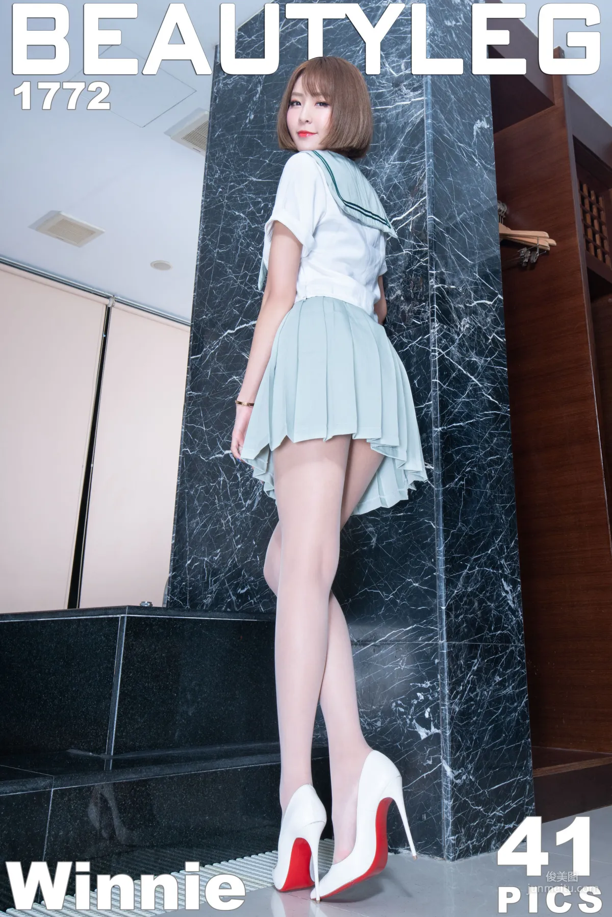 Tuimo Winnie, Student Uniform + Suspender Dress [Beautyleg] No.1772 Photo Set photo 1