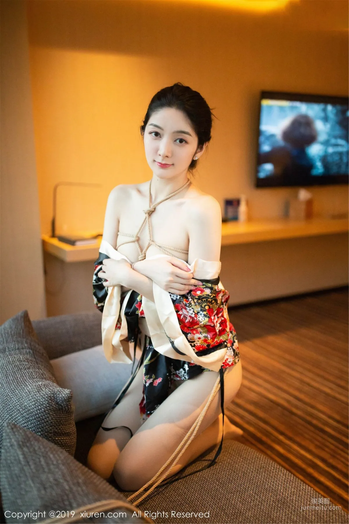 Angela Likes Cats, Exotic Kimono and Bondage SM [XiuRen] No.1444 Photo Set photo 28