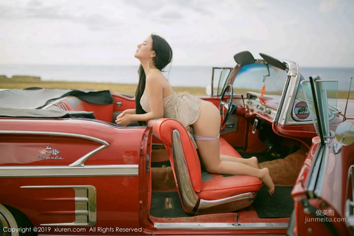Manuela, Incomparable Curves in a Vintage Car Outdoor Shoot [XiuRen] No.1463 Photo Set photo 44