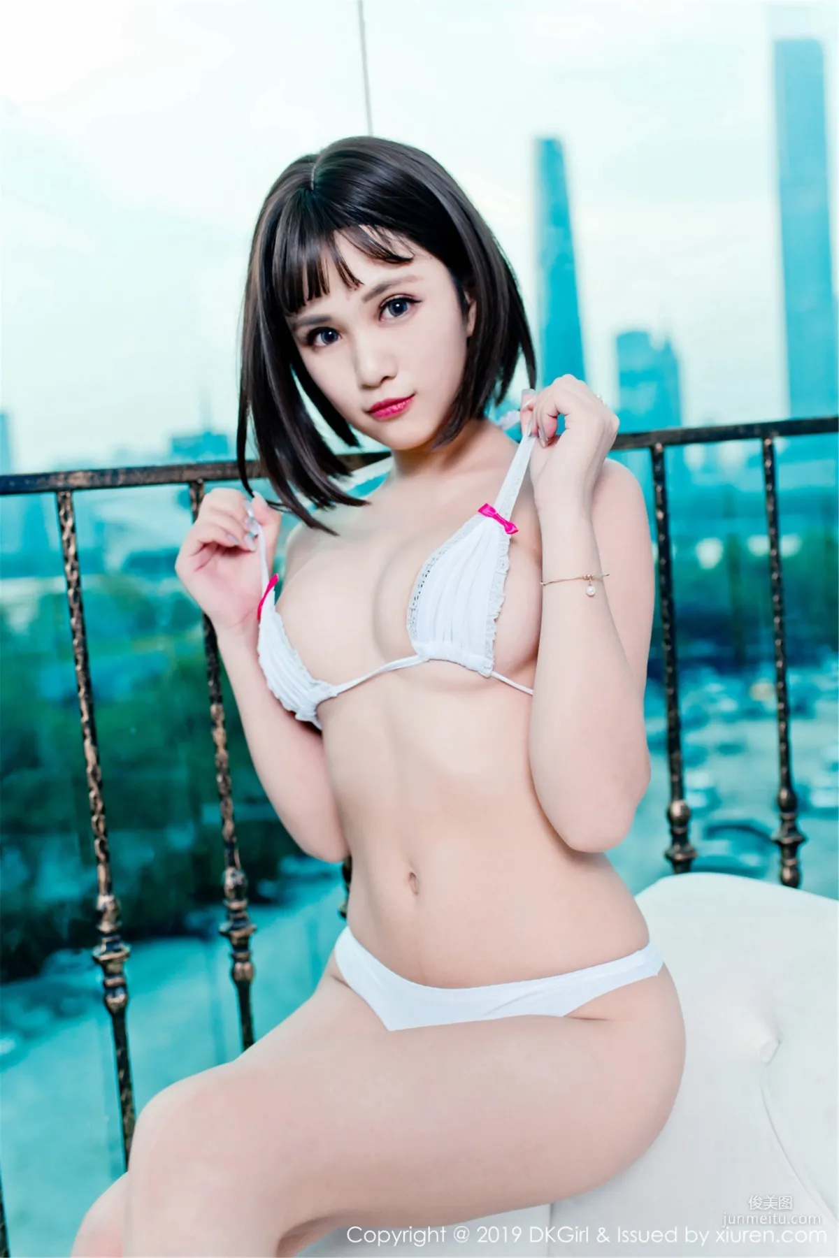 Meng Baoer BoA Black and White Different Seductive Lingerie Exquisite [DKGirl] Vol.100 Photo Set photo 4