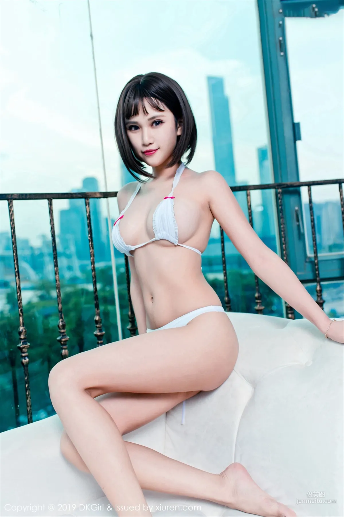 Meng Baoer BoA Black and White Different Seductive Lingerie Exquisite [DKGirl] Vol.100 Photo Set photo 2