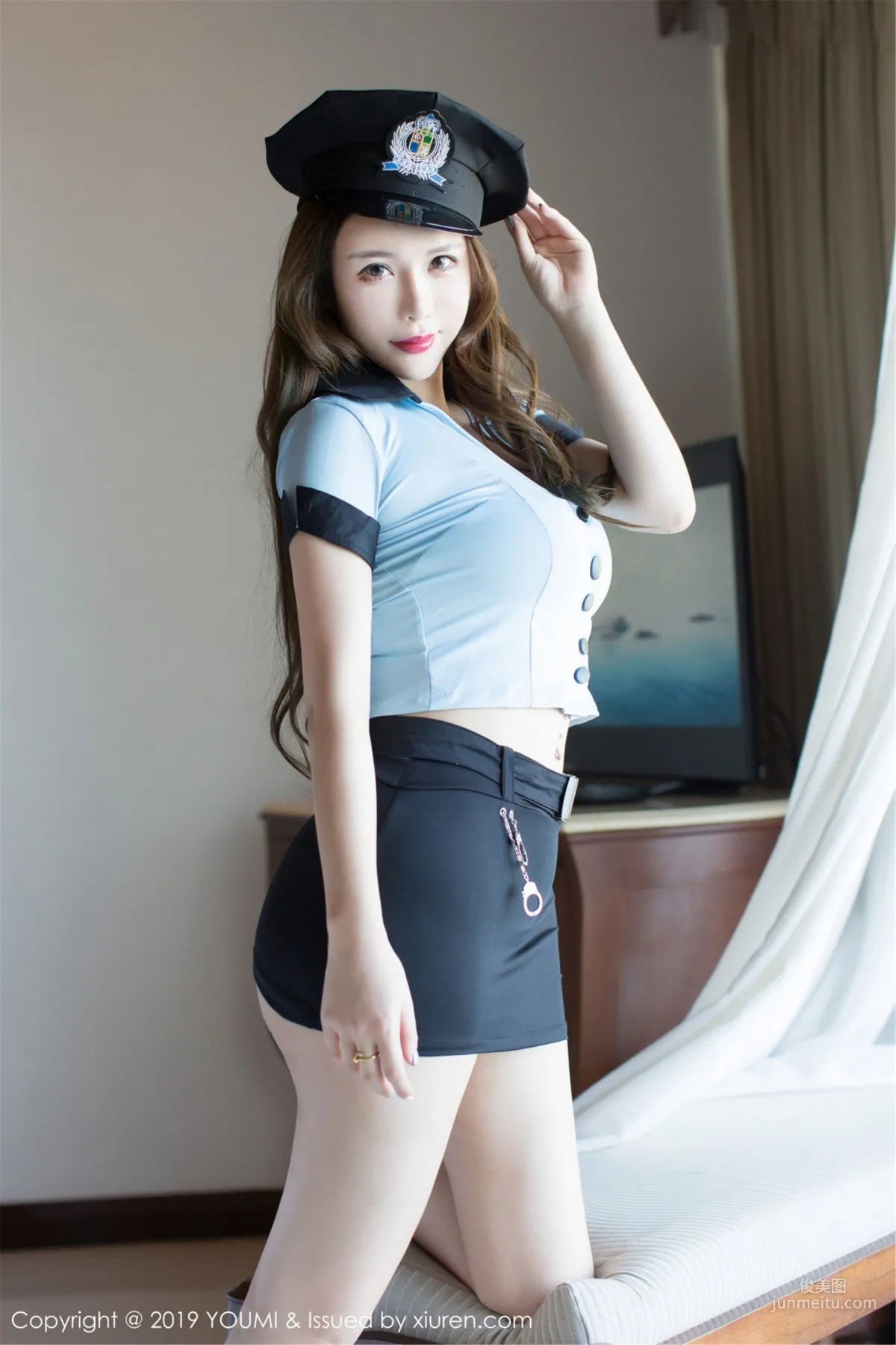 Egg Younisi Policewoman Uniform Temptation [YouMi] Vol.308 Photo Set photo 12