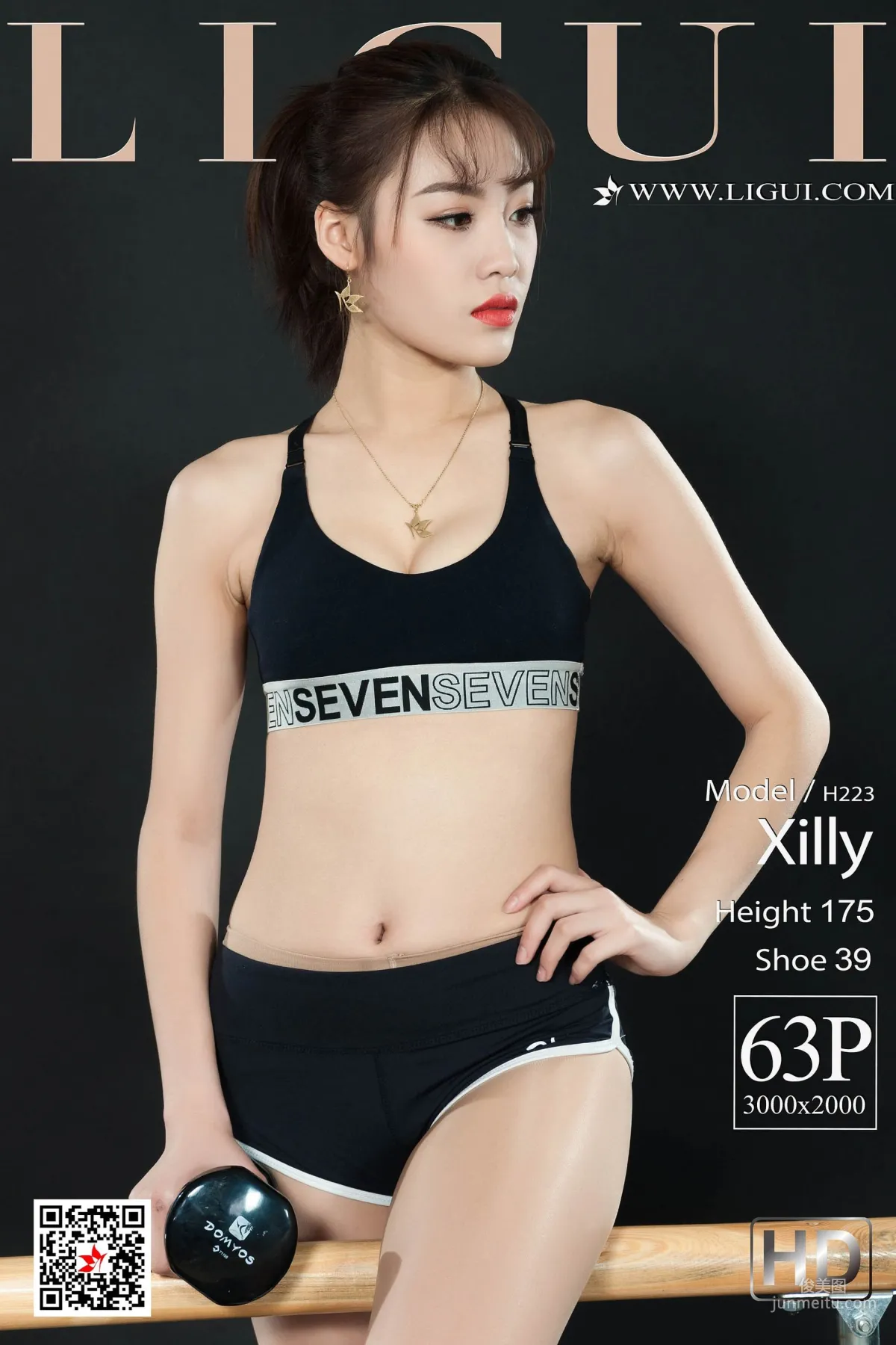 腿模Xilly《健身絲足》 [麗櫃Ligui] 寫真集 1