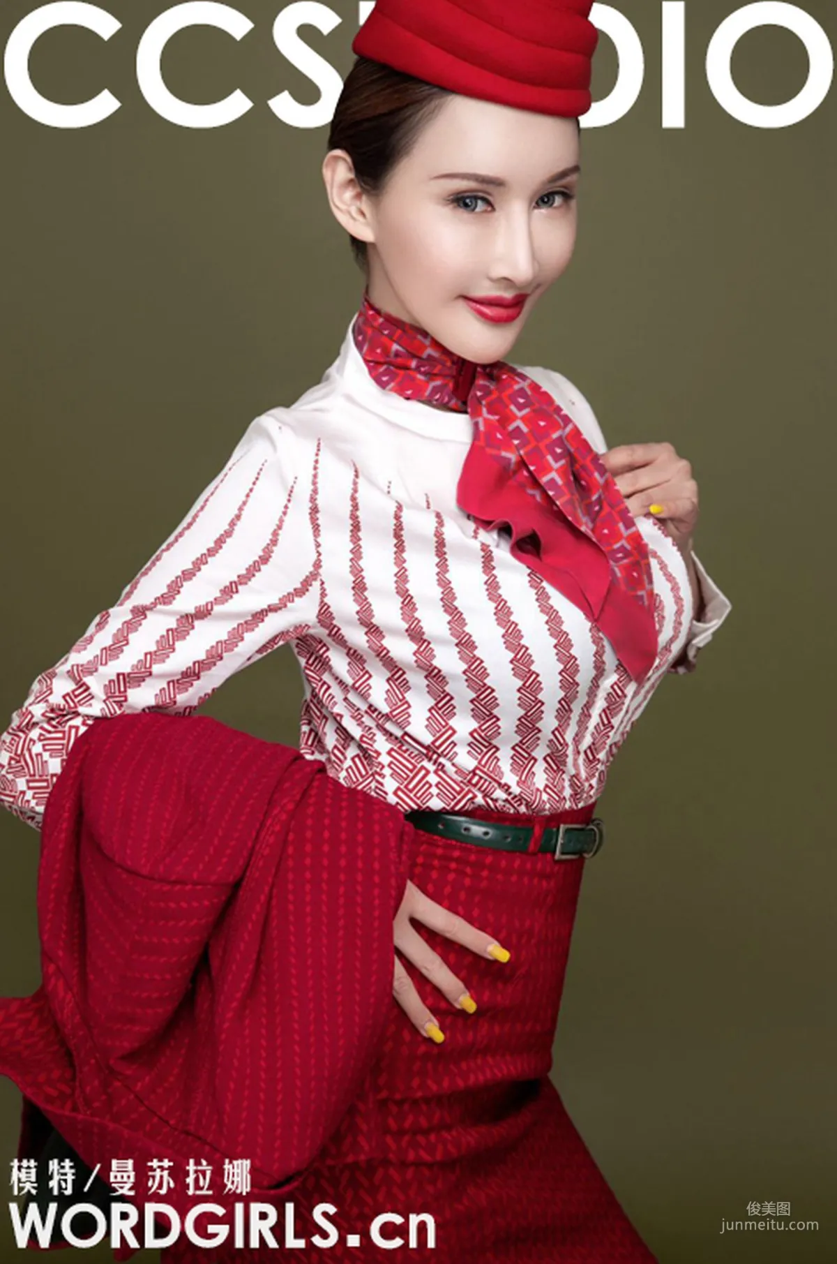 Mansu Lana 'My Childhood Dream Was to Be a Flight Attendant' [TouTiao Goddess] Photo Set photo 1