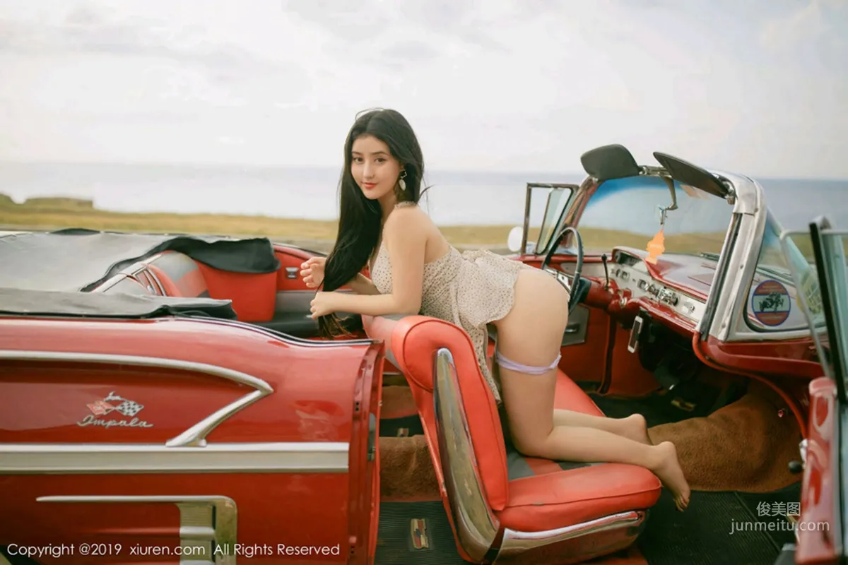 Manuela, Incomparable Curves in a Vintage Car Outdoor Shoot [XiuRen] No.1463 Photo Set photo 45
