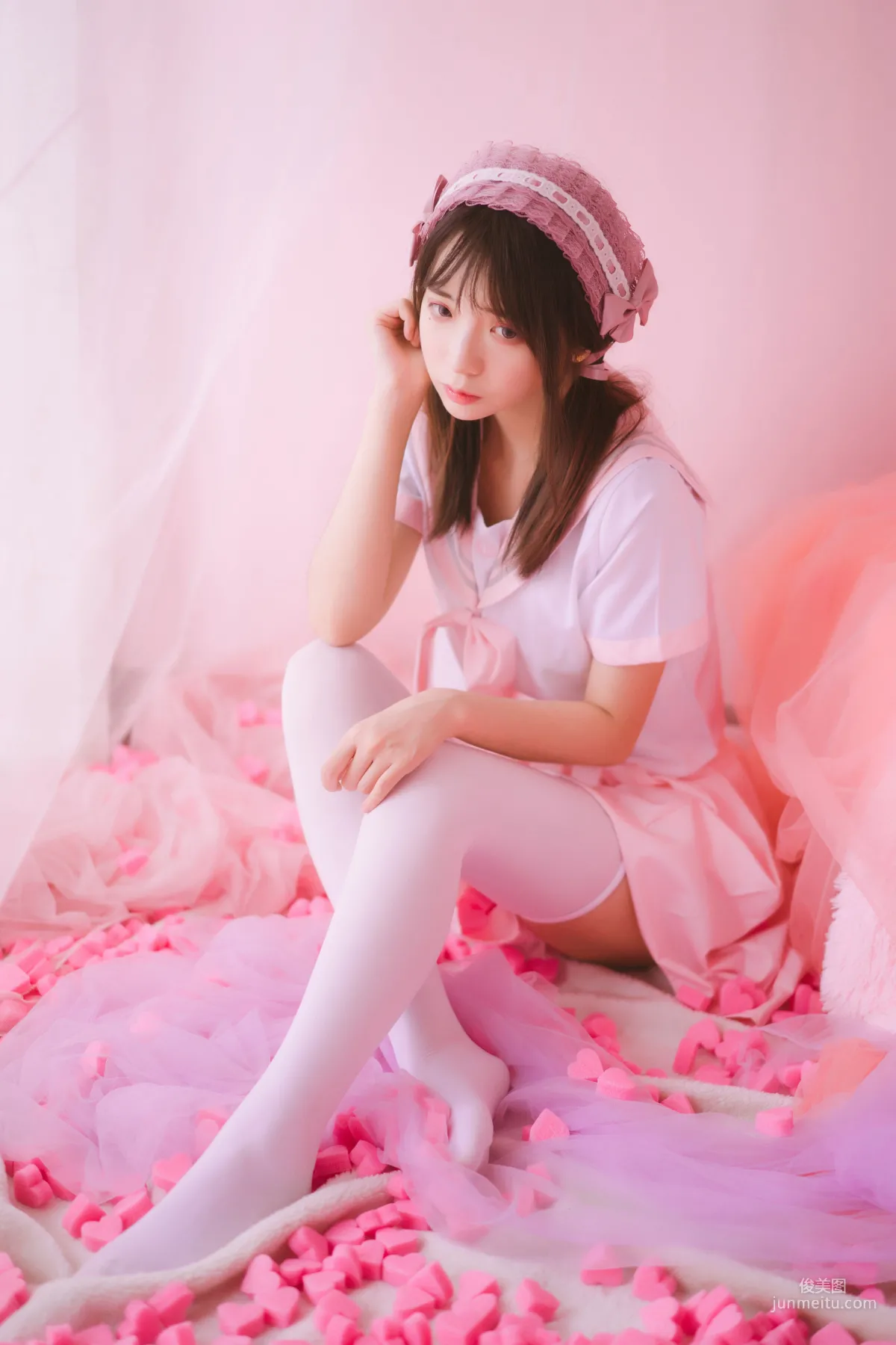 疯猫ss《丝袜狂想曲(粉)》 [萝莉COS] 写真集34