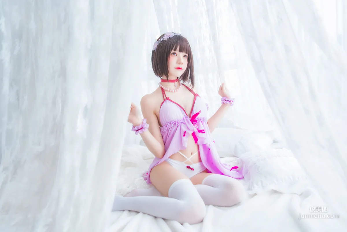 桜桃喵《(加藤惠)小睡裙》 [蘿莉COS] 寫真集 9