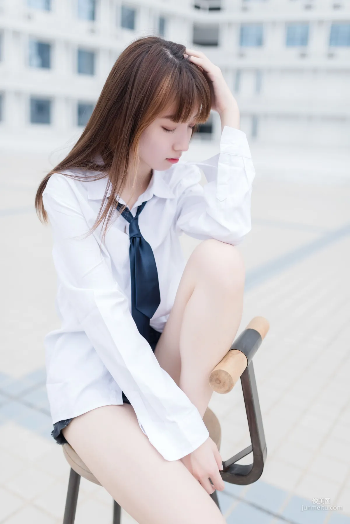 [风之领域] NO.038 白衬衫裸足 写真集34