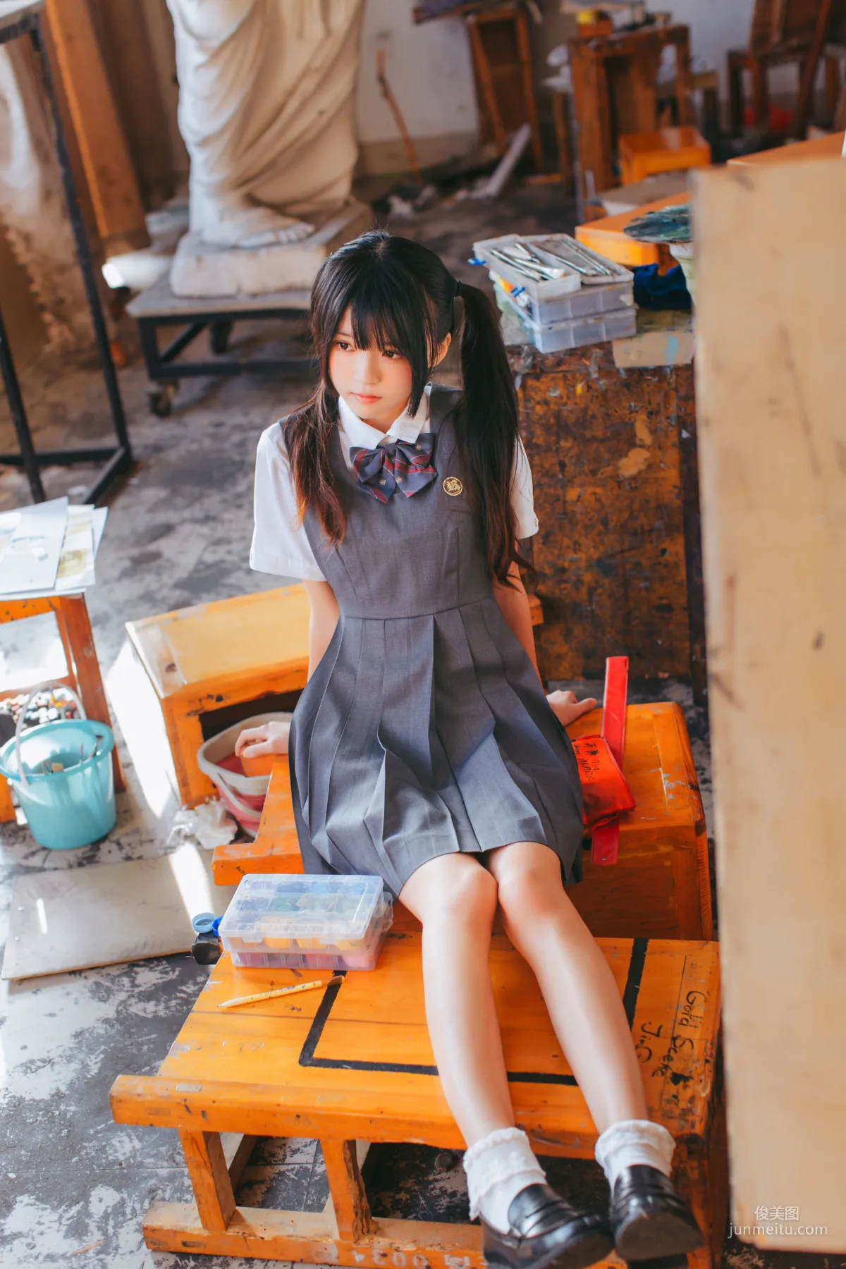 桜桃喵《畫室少女》 [蘿莉COS] 寫真集 6