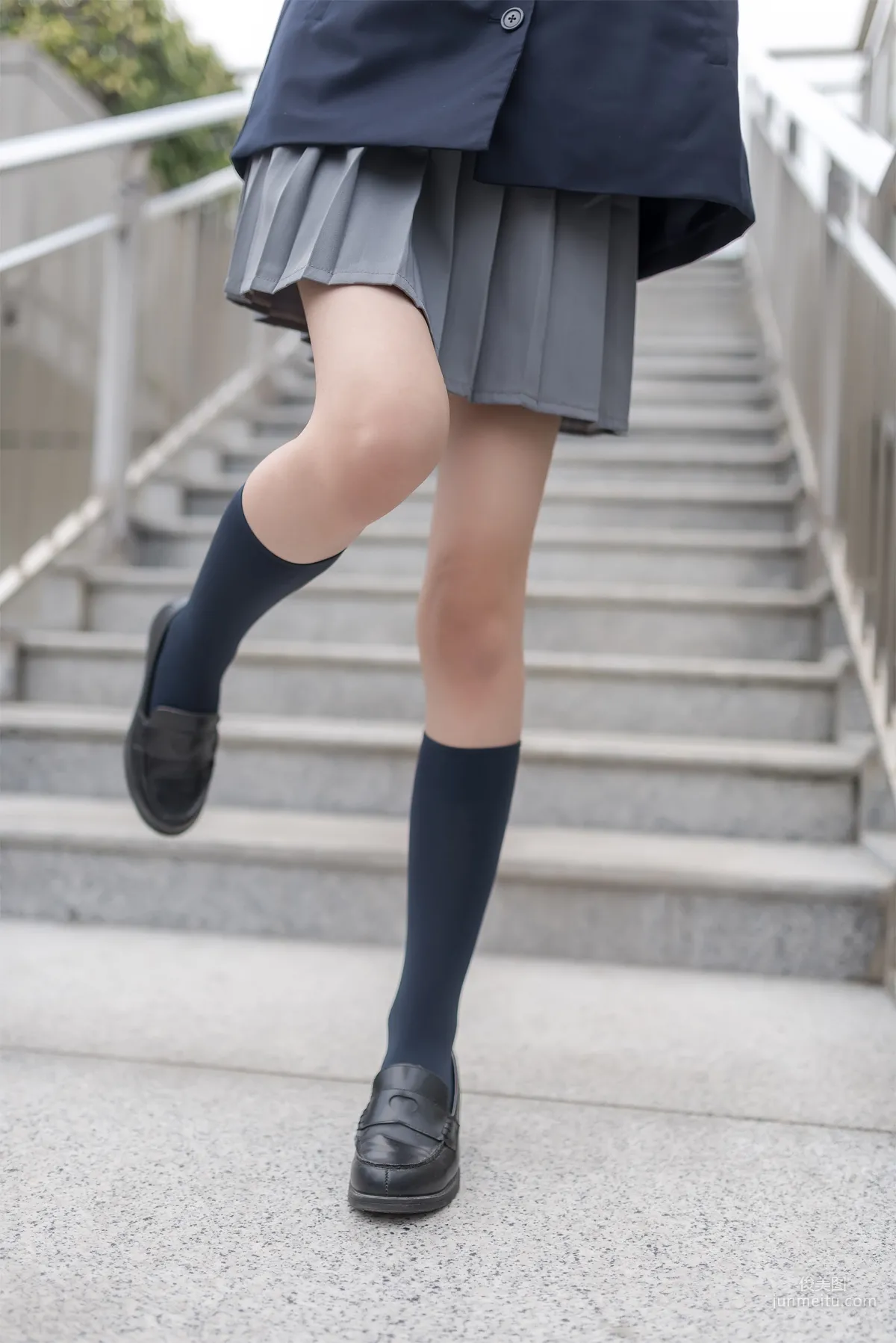 [Fengzhi Lingyu] NO.022 Schoolgirl Outdoor Black Stockings 2 Photo Set photo 35