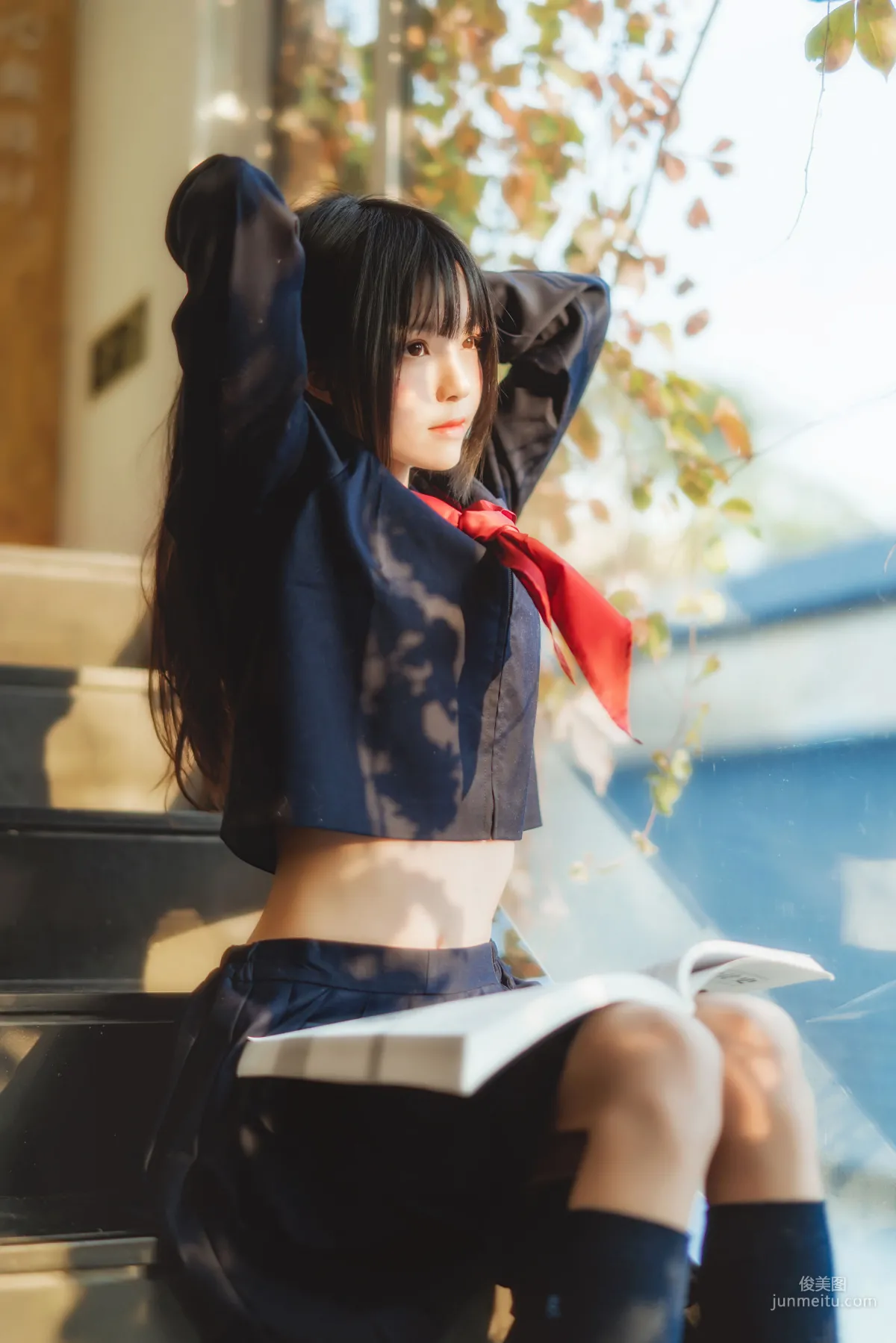 桜桃喵《(小少女)黑色水手服》 [蘿莉COS] 寫真集 17