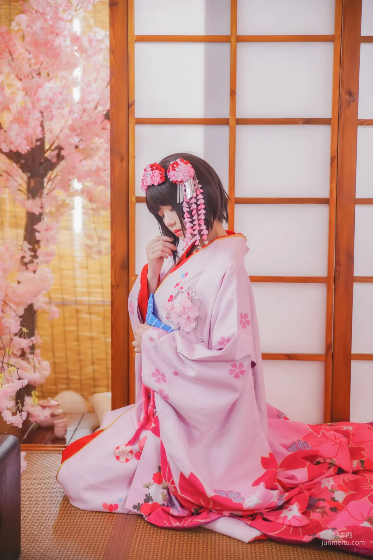 桜桃喵《(加藤惠)和服》 [萝莉COS] 写真集15