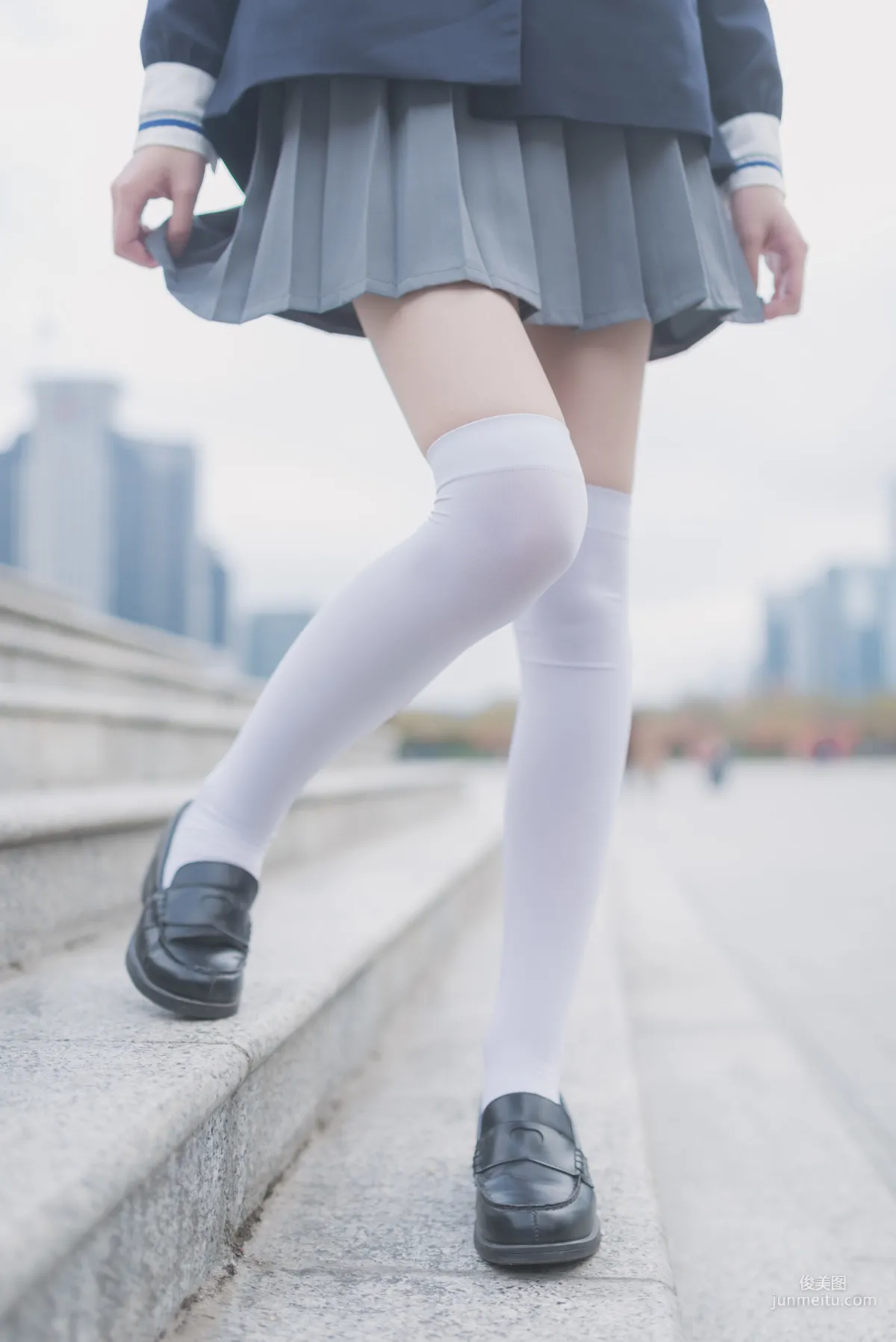 [Fengzhi Lingyu] NO.021 Schoolgirl Outdoor Black Stockings 1, Photo Set photo 41