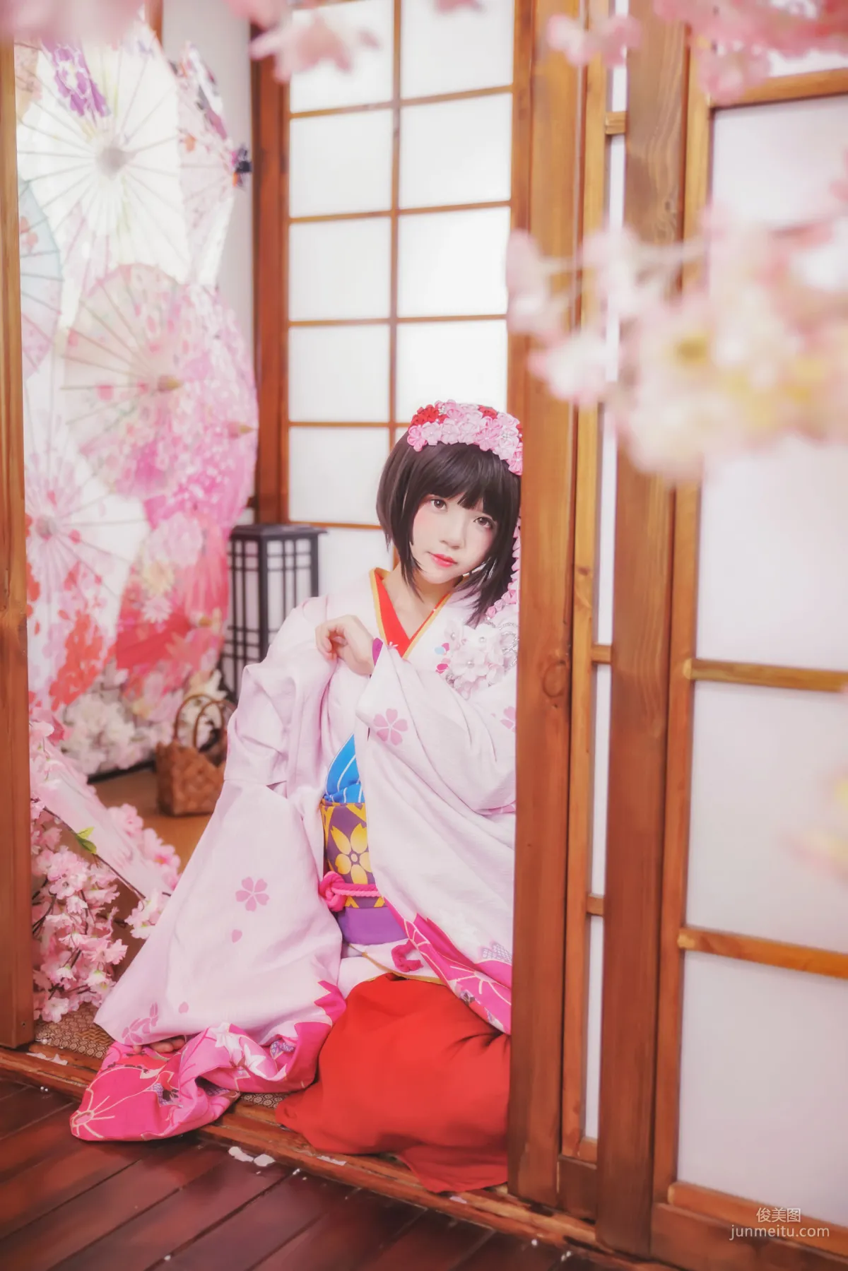 桜桃喵《(加藤惠)和服》 [萝莉COS] 写真集23