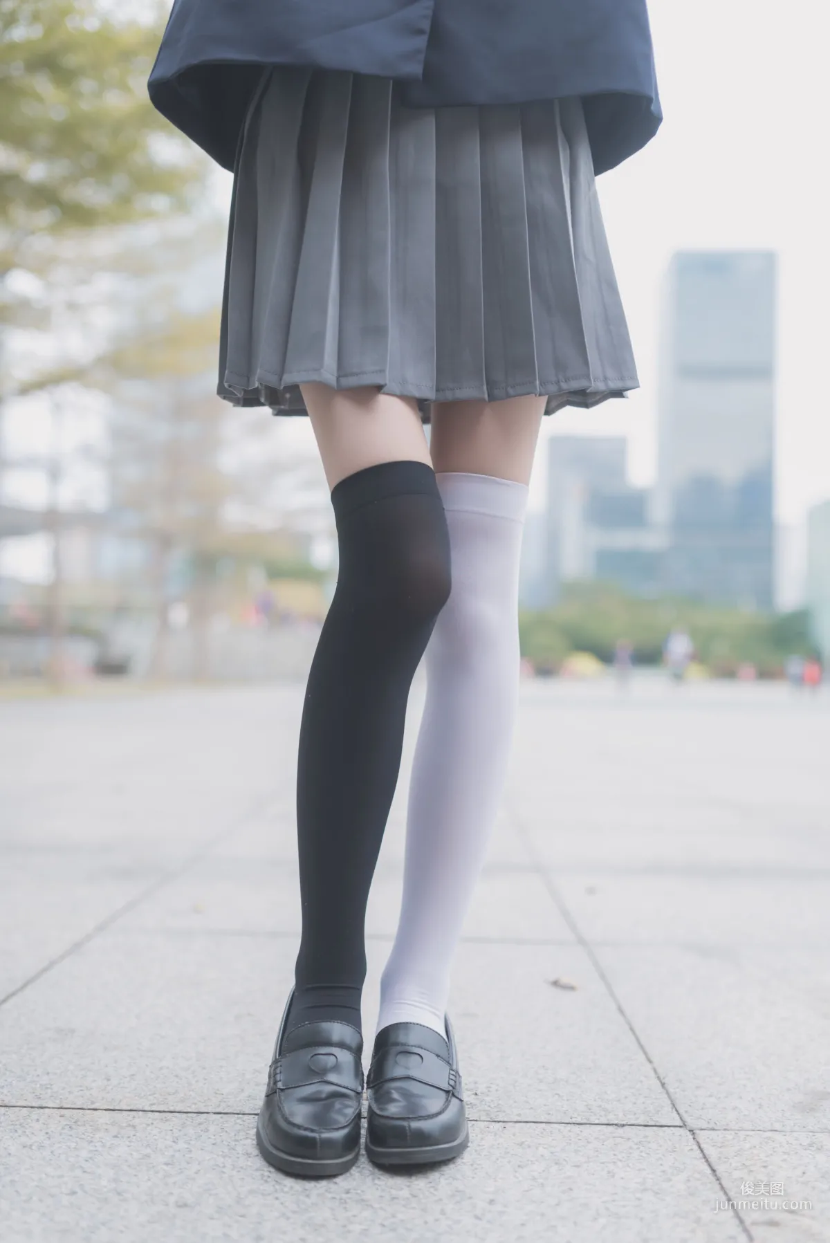 [Fengzhi Lingyu] NO.021 Schoolgirl Outdoor Black Stockings 1, Photo Set photo 17